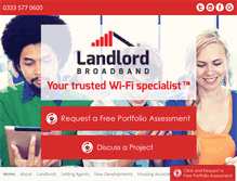 Tablet Screenshot of landlordbroadband.com